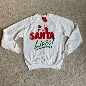 NWT Vintage Stock Santa Sweatshirt